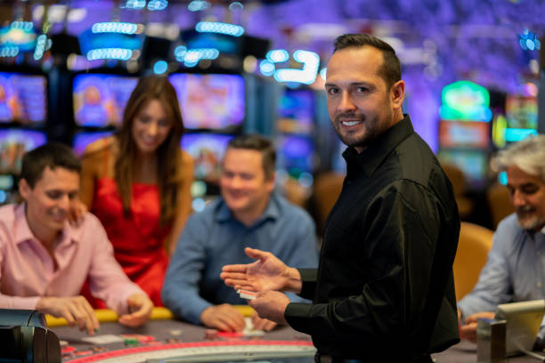 Live roulette wheel with dealer in HD studio