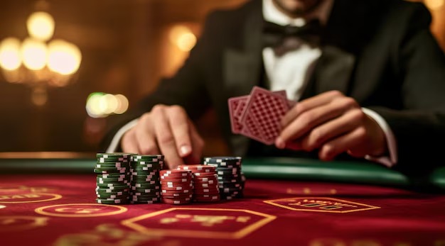 Live blackjack table with professional dealer at kapal togel